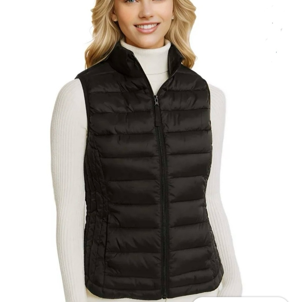 Love Tree Ultra Light Packable Women’s Vest - Black - Med - like new - Picture 4 of 16
